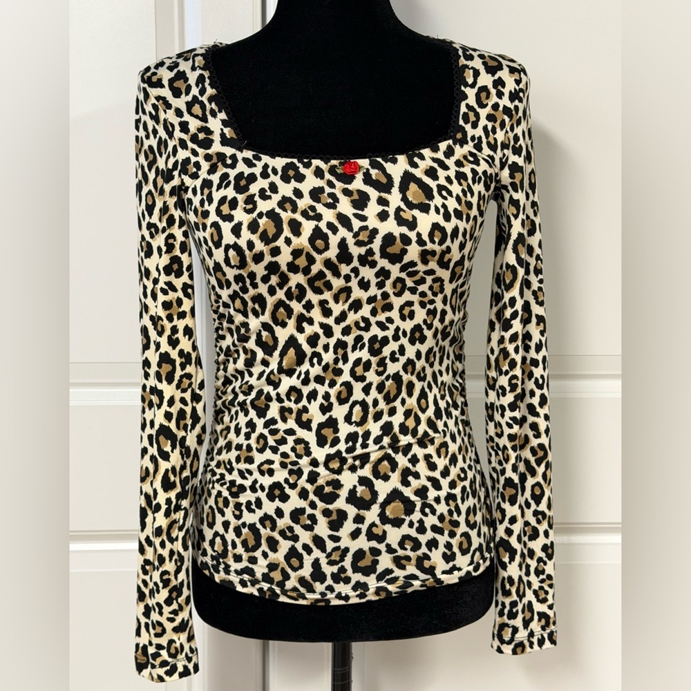 Just Polly Juniors Leopard Print Top